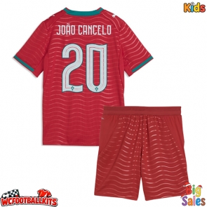 Portugal Joao Cancelo #20 Replica Home Stadium Kit for Kids World Cup 2026 Short Sleeve (+ pants)